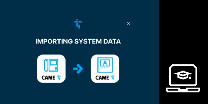 Come trasferire i dati di impianto dall’App Videoentry all’App CAME Access