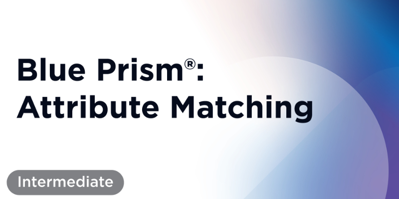 Correspondência Avançada de Atributos do Blue Prism®