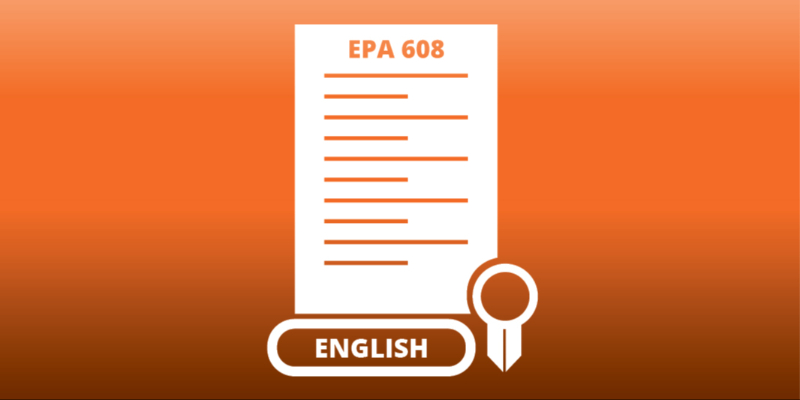 EPA 608 ENGLISH REVIEW & EXAM