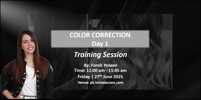 COLOR CORRECTION DAY 1 – LIVE SESSION BY FARAH YASEEN 27TH JUNE 2025 Image