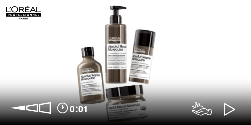 [Absolut Repair Molecular] |Anwendung & Ergebnis im Reel mit Adina Pignatare | L'Oréal Professionnel Paris AT Thumbnail