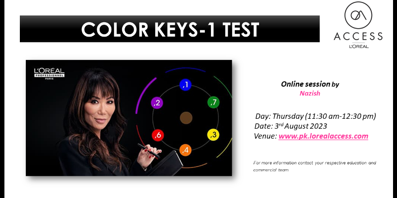 COLOR KEYS 1 - LIVE- 3rd AUGUST 2023 BY NAZISH  Image