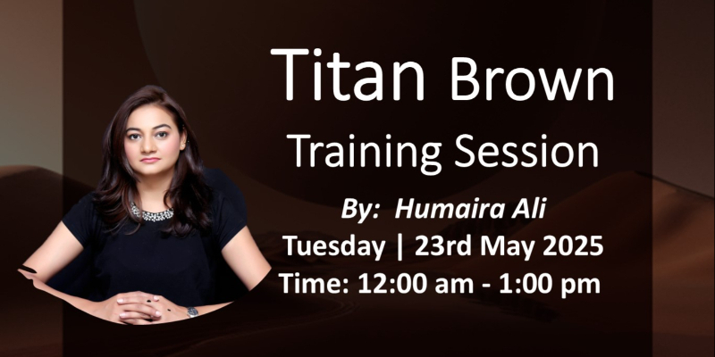 Titan Brown - Online Session by Humaira Ali - 23rd April 2023 Image