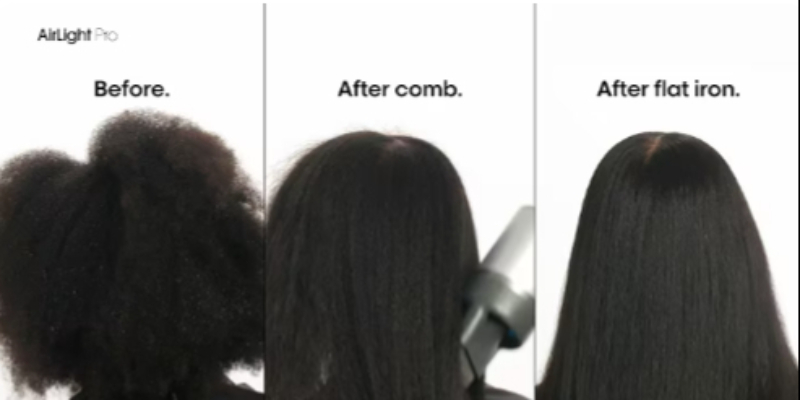 How to Do a 29% Faster Silk Press on Natural Hair | AirLight Pro Tutorial Thumbnail