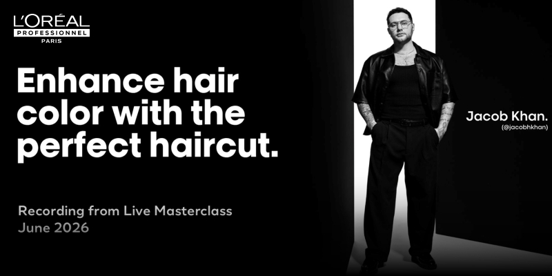 Join LA-based Educator Jacob Khan in this recorded TechTalk Masterclass | L'Oréal Professionnel Thumbnail