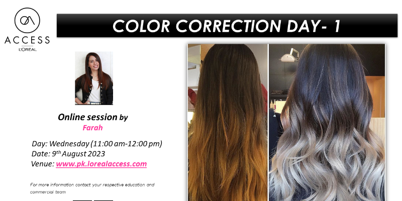 COLOR CORRECTION DAY 2- LIVE- 9th AUGUST 2023 BY FARAH  Image