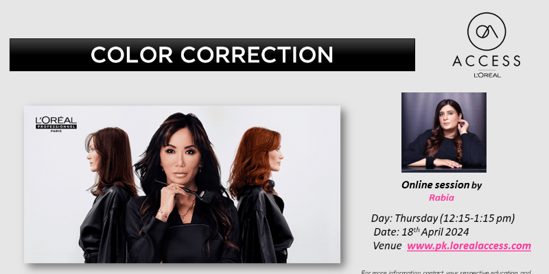 COLOR CORRECTION - LIVE - 18TH APRIL 2024 BY RABIA Image