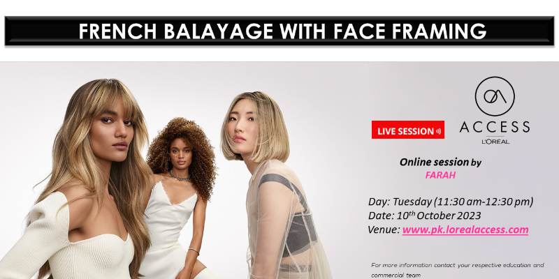FRENCH BALAYAGE WITH FACE FRAMING - LIVE- 10th OCTOBER 2023 BY FARAH  Image