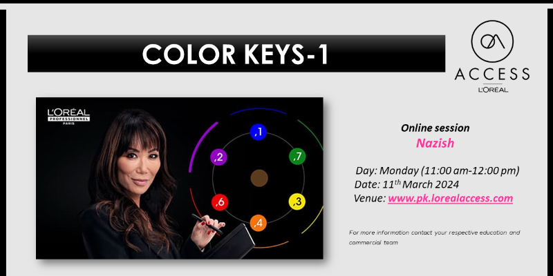 COLOR KEYS 1- LIVE - 11TH MARCH 2024 BY NAZISH   Image