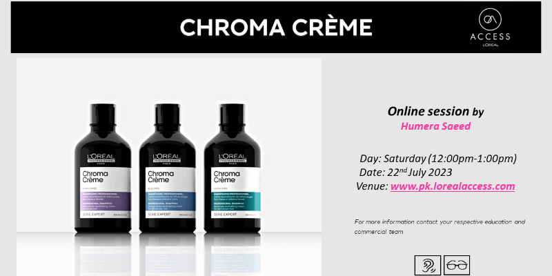 CHROMA CREME- LIVE- 22nd JULY 2023 BY HUMERA SAEED Image