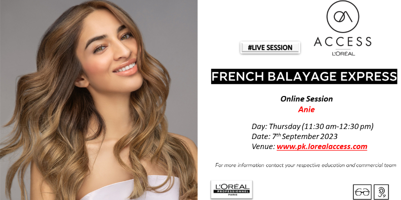 FRENCH BALAYAGE EXPRESS - LIVE- 7th SEPTEMBER 2023 BY ANIE Image