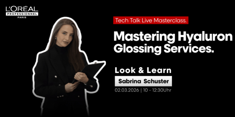 L'Oréal Pro | Tech Talk - Hyaluron Glossing Trend Looks mit Sabrina Schuster | Masterclass AT Thumbnail
