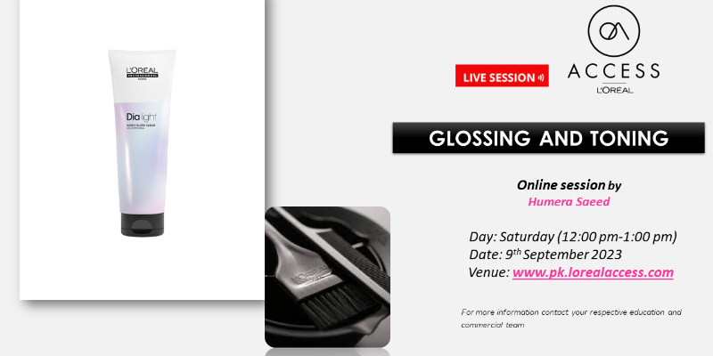 GLOSSING AND TONING - LIVE- 9th SEPTEMBER 2023 BY HUMERA SAEED Image