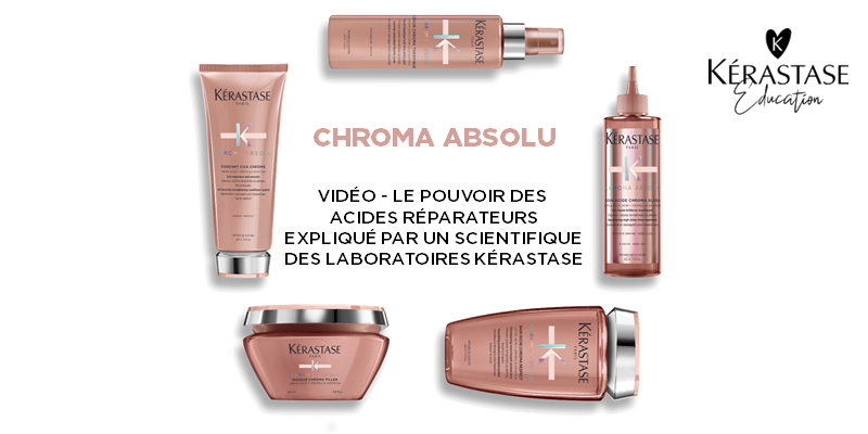 VIDÉO - LE POUVOIR DES ACIDES RÉPARATEURS DE CHROMA ABSOLU EXPLIQUÉ PAR UN SCIENTIFIQUE DES LABORATOIRES KÉRASTASE Thumbnail