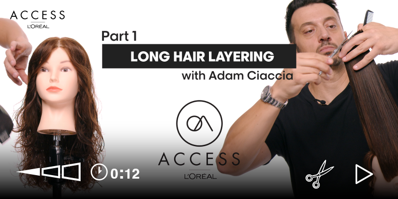 CUTTING FUNDAMENTALS |LONG HAIR LAYERING PART 1 | WITH ADAM CIACCIA