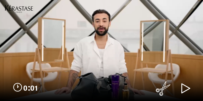 VIDEO I DECOUVREZ LA MASTERCLASS INFLUENCE ET COIFFAGE KERASTASE BY NICOLAS DENOUN Thumbnail