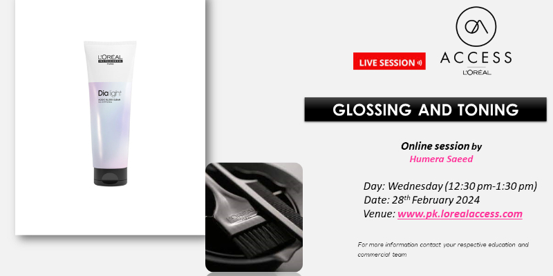 GLOSSING & TONING - LIVE - 28TH FEBRUARY 2024 BY HUMERA SAEED  Image