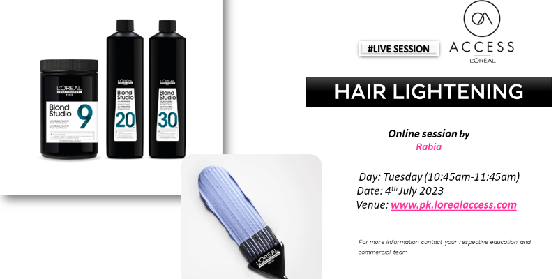 HAIR LIGHTENING- LIVE- 4th JULY 2023 BY RABIA  Image