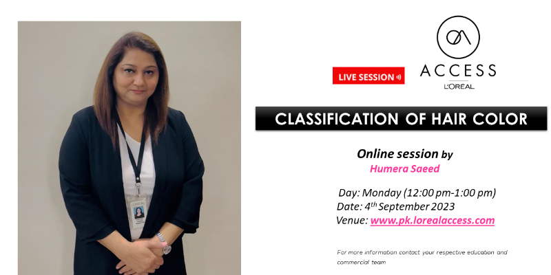 CLASSIFICATION OF HAIR COLOR - LIVE- 4th SEPTEMBER 2023 BY HUMERA SAEED  Image