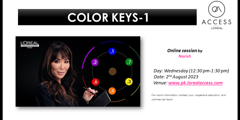 COLOR KEYS 1- LIVE- 2nd AUGUST 2023 BY NAZISH  Image