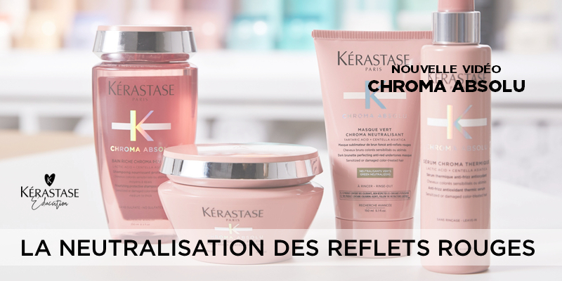 VIDÉO – LA NEUTRALISATION DES REFLETS ROUGES AVEC CHROMA ABSOLU Thumbnail