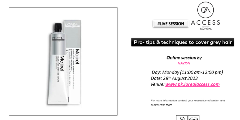 PRO-TIPS AND TECHNIQUES TO COVER GREY HAIR- LIVE - 28th AUGUST 2023 Image