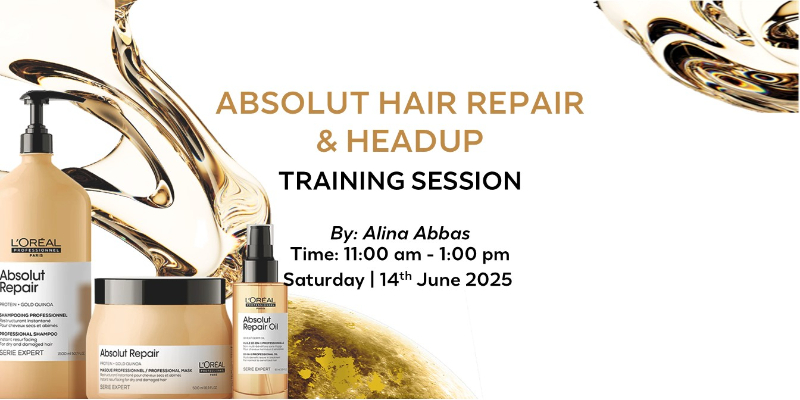 ABSOLUT HAIR REPAIR & HEADUP - LIVE SESSION BY ALINA - 14TH JUNE 2025 Image