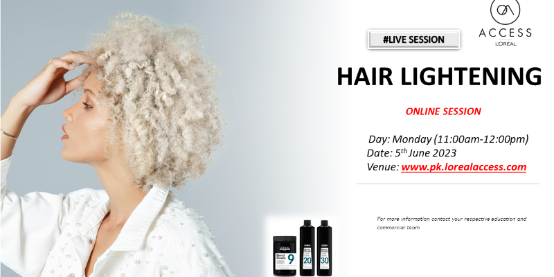 HAIR LIGHTENING - LIVE - 5th JUNE 2023 BY RABIA  Image