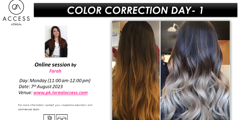 COLOR CORRECTION DAY 1- LIVE- 7th AUGUST 2023 BY FARAH  Image