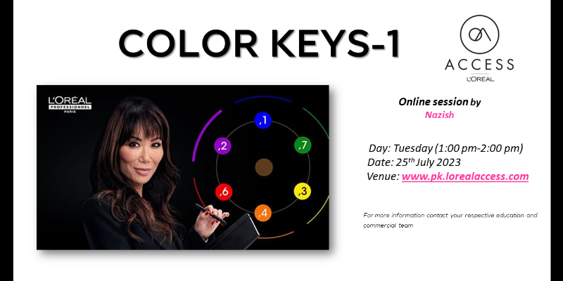 COLOR KEYS 1- LIVE- 25th JULY 2023 BY NAZISH  Image