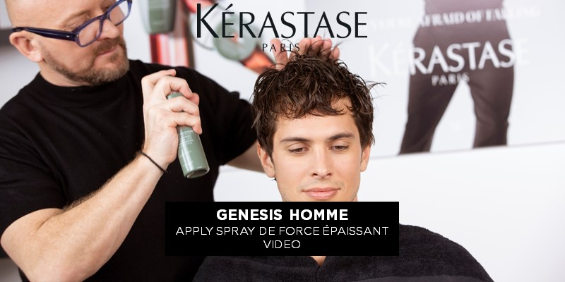 Vídeo - Como aplicar o Spray  D’epaisseur Texturisante | Genesis Homme 