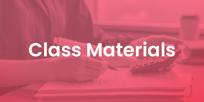 AROMAY22 | Class Materials