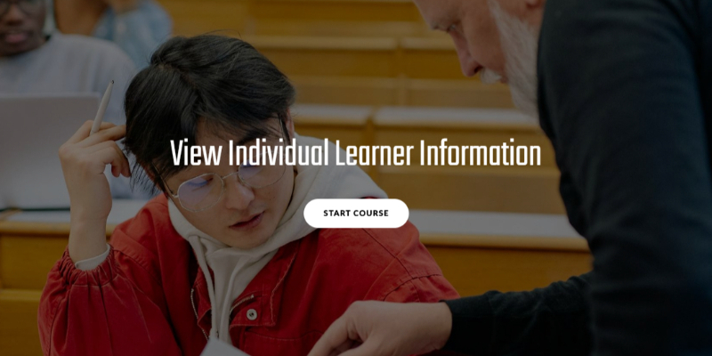 View Individual Learner Information