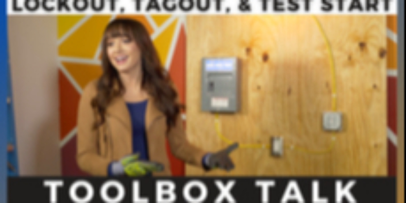 Simple Lockout Tagout Demonstration: Toolbox Talk Video